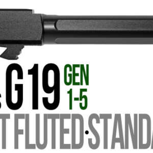 Fits Glock 19 9mm Match 5 Sided Flat Fluted Threaded Barrel - Glock Barrels - California Gun Shop