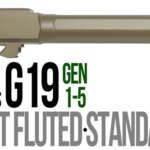 Fits Glock 19 9mm Match 5 Sided Flat Fluted Barrel in Plum - Glock Barrels - California Gun Shop