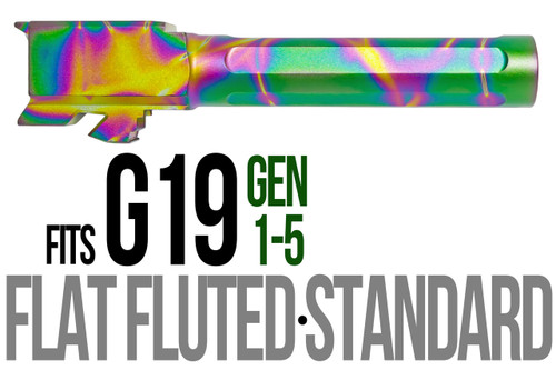 Fits Glock 17 9mm Flush Fit Barrel in Radio Active Fits Glock 17 9mm Flush Fit Barrel in Radio Active - Glock Barrels - California Gun Shop