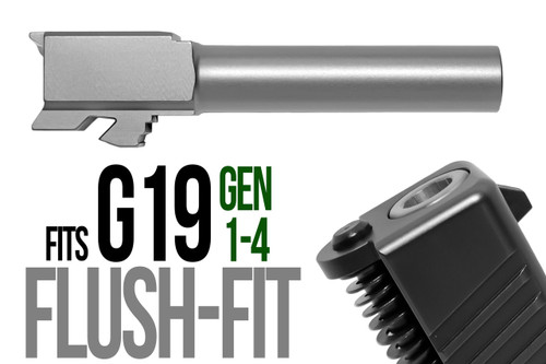 Fits Glock 19 9mm Match Straight Fluted Barrel Threaded Fits Glock 19 9mm Match Straight Fluted Barrel Threaded - Glock Barrels - California Gun Shop