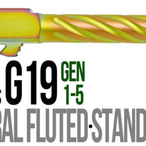 Fits Glock 19 9mm Match 5 Sided Flat Fluted Barrel in Chameleon - Glock Barrels - California Gun Shop