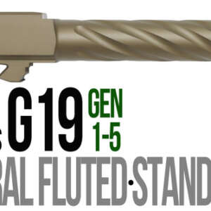 Fits Glock 19 9mm Match Golf Ball Dimpled Barrel in Dark Earth - Glock Barrels - California Gun Shop