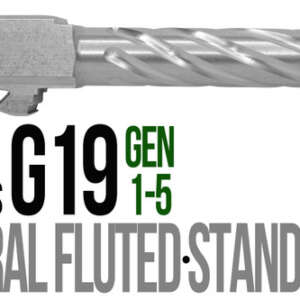 Fits Glock 19 9mm Match Golf Ball Dimpled Barrel Naked Stainless Steel - Glock Barrels - California Gun Shop