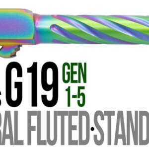 Fits Glock 17 9mm Match Thick Spiral Fluted Threaded  Barrel  in Radio Active - Glock Barrels - California Gun Shop