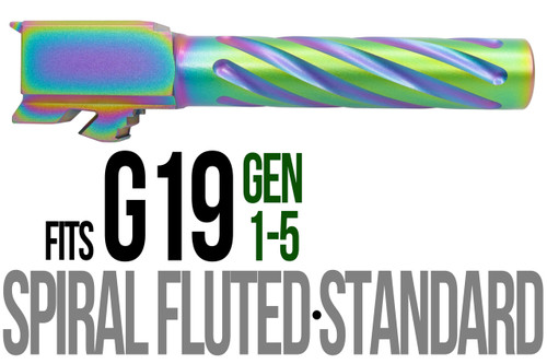 Fits Glock 17 9mm Match Thick Spiral Fluted Threaded Barrel in Radio Active Fits Glock 17 9mm Match Thick Spiral Fluted Threaded Barrel in Radio Active - Glock Barrels - California Gun Shop