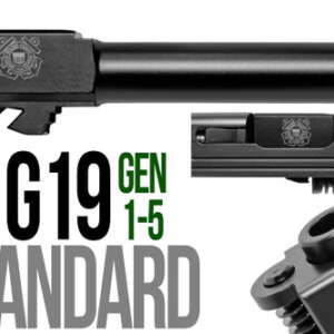 Coast Guard Logo Combat Armory barrel Fits Glock 19 9mm Flush Fit Barrel - Glock Barrels - California Gun Shop