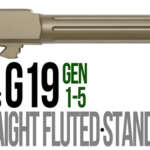 Fits Glock 17 9mm Match Golf Ball Dimpled Threaded Barrel in Chameleon - Glock Barrels - California Gun Shop