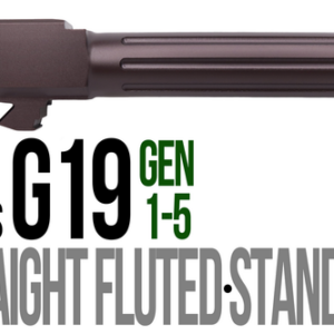 Fits Glock 17 9mm Match Straight Fluted Barrel in Plum - Glock Barrels - California Gun Shop