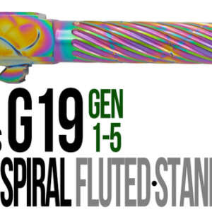 Fits Glock 19 9mm Match Thin Spiral Fluted Threaded Barrel  in Python - Glock Barrels - California Gun Shop