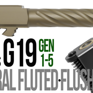 Fits Glock 17 9mm Match Golf Ball Dimpled Barrel in Dark Earth - Glock Barrels - California Gun Shop