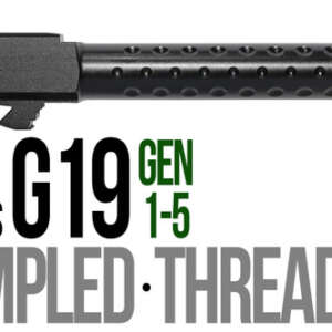 Fits Glock 19 9mm Match Thick Spiral Fluted Barrel Threaded - Glock Barrels - California Gun Shop