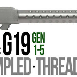 Fits Glock 19 9mm Match Grade Barrel Golf Ball Dimpled in Flat Gray - Glock Barrels - California Gun Shop