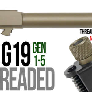 Fits Glock 19 New  9mm Match Grade Barrel Threaded in Copper - Glock Barrels - California Gun Shop