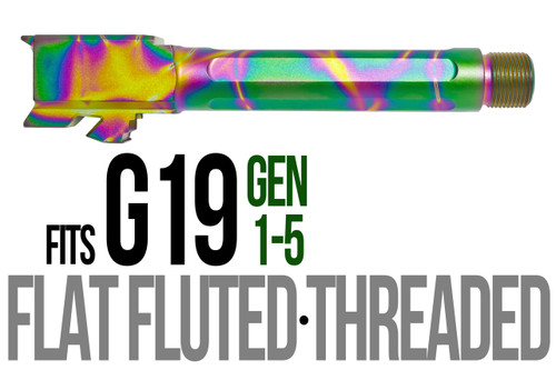 Fits Glock 19 9mm Match Straight Fluted Barrel Threaded in Python Fits Glock 19 9mm Match Straight Fluted Barrel Threaded in Python - Glock Barrels - California Gun Shop