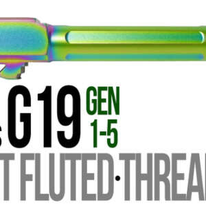 Fits Glock 19 9mm Match Grade Barrel Golf Ball Dimpled in Radio Active - Glock Barrels - California Gun Shop