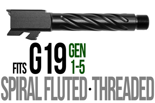 Fits Glock 19 9mm Match 5 Sided Flat Fluted Barrel Threaded in Chameleon Fits Glock 19 9mm Match 5 Sided Flat Fluted Barrel Threaded in Chameleon - Glock Barrels - California Gun Shop