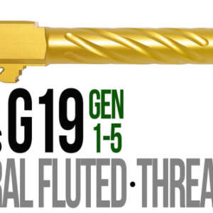 Fits Glock 19 9mm Match Golf Ball Dimpled Barrel Threaded in Radio Active - Glock Barrels - California Gun Shop
