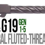 Fits Glock 17 9mm Match Thick Spiral Fluted Barrel Threaded in Flat Gray - Glock Barrels - California Gun Shop