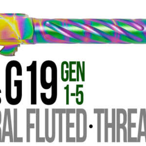 Fits Glock 19 9mm Match Thick Spiral Fluted Barrel Threaded in Chameleon - Glock Barrels - California Gun Shop