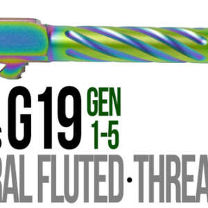 Fits Glock 19 9mm Match Straight Fluted Barrel Threaded in Radio Active - Glock Barrels - California Gun Shop