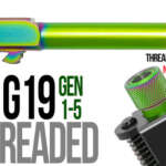 Fits Glock 17 9mm Match Golf Ball Dimpled Threaded Barrel in Chameleon - Glock Barrels - California Gun Shop