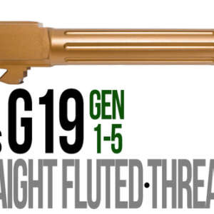Fits Glock 19 9mm Match Grade Barrel Golf Ball Dimpled in Copper - Glock Barrels - California Gun Shop