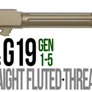 Fits Glock 19 9mm Match Golf Ball Dimpled Barrel Threaded in Python - Glock Barrels - California Gun Shop