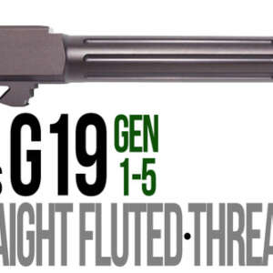 Fits Glock 19 9mm Match 5 Sided Flat Fluted Barrel Threaded in Plum - Glock Barrels - California Gun Shop