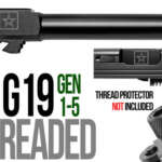 Fits Glock 19 9mm Match 5 Sided Flat Fluted Barrel Threaded in Copper - Glock Barrels - California Gun Shop