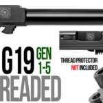 Fits Glock 17 9mm Match Thin Spiral Fluted Threaded Barrel  in Flat Gray - Glock Barrels - California Gun Shop