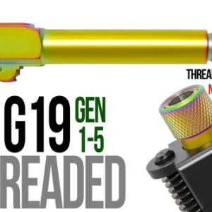 Fits Glock 19 New  9mm Match Grade Barrel threaded in Dark Earth - Glock Barrels - California Gun Shop