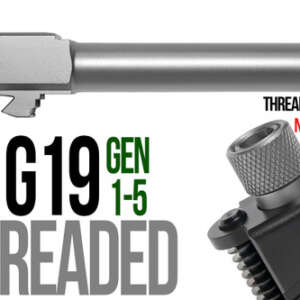 Fits Glock 17  9mm Match Grade Barrel Threaded in Gold - Glock Barrels - California Gun Shop