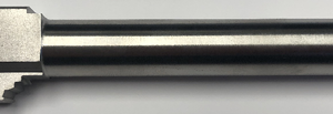 Fits Glock 17 9mm Match Thick Spiral Fluted Barrel Threaded in Naked Stainless Steel - Glock Barrels - California Gun Shop