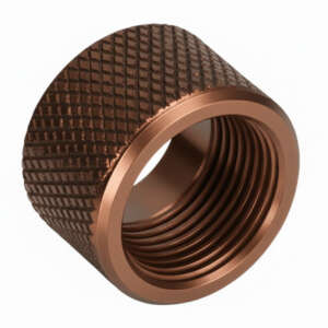 Thread Protector 1/2 x 28 (9mm & .357SIG Barrel) Knurled in Radio Active Green - Glock Parts - California Gun Shop