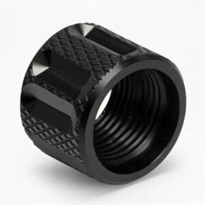 Thread Protector 1/2 x 28 (9mm & .357SIG Barrel) Knurled Straight Fluted in Gold - Glock Parts - California Gun Shop