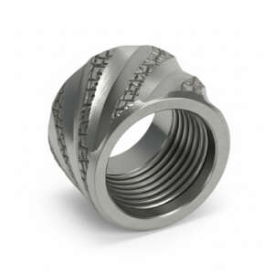 Thread Protector 1/2 x 28 (9mm & .357SIG Barrel) Knurled Thick Spiral in Black - Glock Parts - California Gun Shop