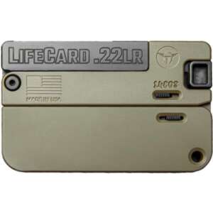 LifeCard .22 LR Single Action Pistol – Polymer Handle Noveske Bazooka Green