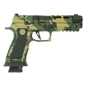 Sig Sauer P320 Spectre Comp Handgun 9mm Luger 21rd Magazines (2) 4.6″ Barrel Woodland Camo SC81 - Machine Gun - California Gun Shop