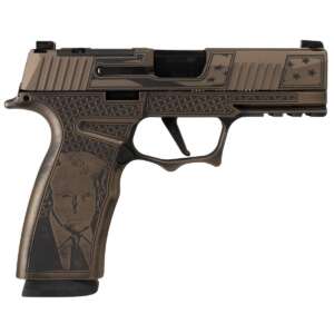 Sig Sauer P365 XMACRO TACOPS “Trump Fight” Handgun 9mm Luger 17rd Magazines(3) 3.7″ - Machine Gun - California Gun Shop