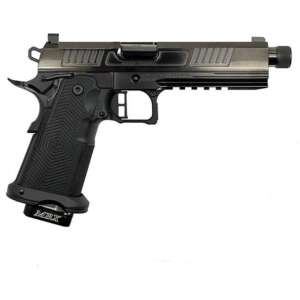 Alpha Foxtrot AF1911 Romulus Handgun 9mm Luger 17 & 20rd Magazines 5″ Threaded Barrel Polished DLC Black RMSc Cut