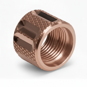 Thread Protector 1/2 x 28 (9mm & .357SIG Barrel) Knurled Thick Spiral in Rose Gold - Glock Parts - California Gun Shop
