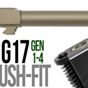 Fits Glock 19 9mm Flush Fit Barrel in Gold - Glock Barrels - California Gun Shop