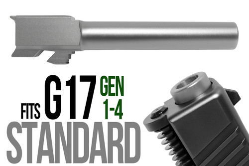 Fits Glock 17 New 9mm Match Grade Barrel threaded in Flat Gray Fits Glock 17 New 9mm Match Grade Barrel threaded in Flat Gray - Glock Barrels - California Gun Shop