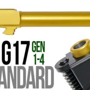 Fits Glock 26 New  9mm Match Barrel threaded in Gold - Glock Barrels - California Gun Shop