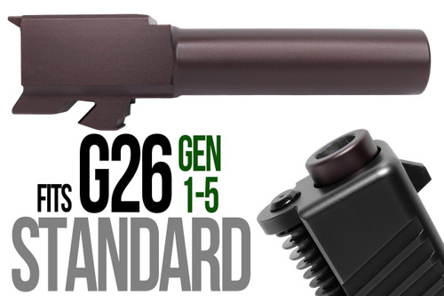 Fits Glock 19 9mm Match Straight Fluted Barrel in Plum Fits Glock 19 9mm Match Straight Fluted Barrel in Plum - Glock Barrels - California Gun Shop