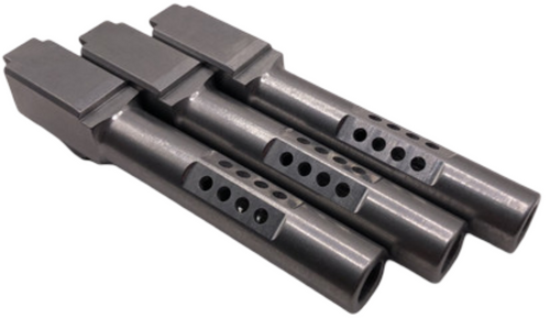 Fits Glock 19 9mm Morse Code Barrel in Naked Stainless Fits Glock 19 9mm Morse Code Barrel in Naked Stainless - Glock Barrels - California Gun Shop
