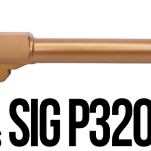 Fits SIG SAUER P320C 9MM Threaded 4.625'' In Gold - California Gun Shop