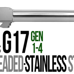 Fits Glock 17  Gen 1-4 9mm Barrel in Naked Stainless Steel - Glock Barrels - California Gun Shop