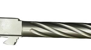 Fits Glock 17 9mm Match Chunky Spiral Fluted Barrel Threaded in Flat Gray - California Gun Shop