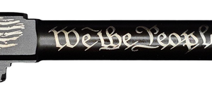 In God We Trust - Guns Are Just Backup Logo Combat Armory barrel Fits Glock 19 9mm Match Grade Barrel - California Gun Shop